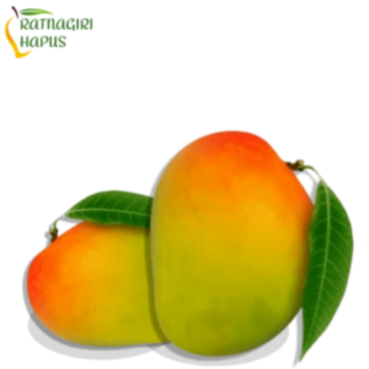 two grren red color mangos, devgad hapus alphonso