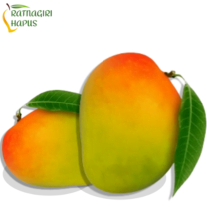 two grren red color mangos, Devgad Hapus Jumbo Alphonso